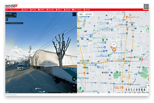 ストリートビューモード（周辺状況の把握）